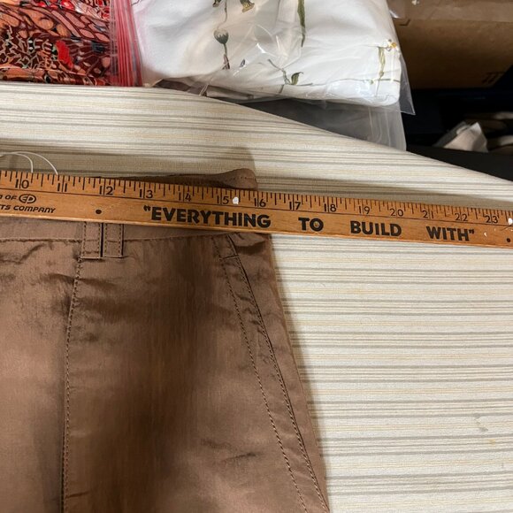 VINCE. FLUID CARGO PANTS SIZE 10 NEW WITH TAGS COLOR NILE BROWN + VINCE BLOUSE - Picture 6 of 16